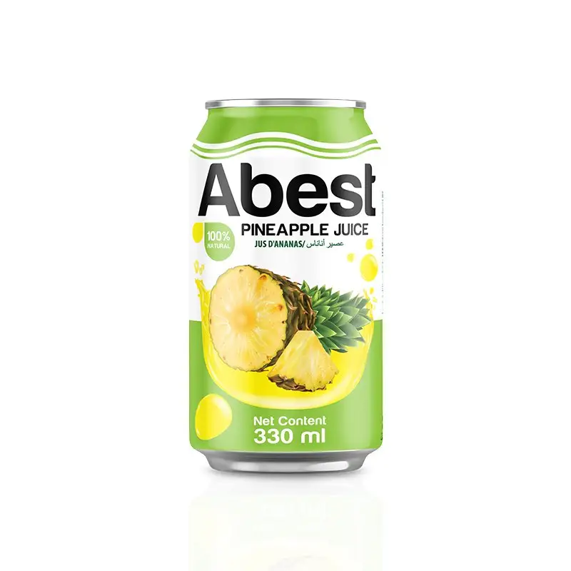 Yüksek kaliteli Abest meyve suyu alkolsüz içecekler ananas suyu A & B Vietnam üreticisi toptan, OEM ve özel etiket