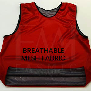 เสื้อกั๊กกีฬาทนทานสองด้านใส่กลับด้านได้เสื้อฟุตบอลผ้ากันเปื้อนสำหรับฝึกซ้อมสีพลัสไซส์สำหรับทีมกีฬา - Product Image 2