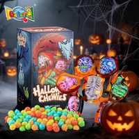 Bonbons à mâcher personnalisés en gros de 6g, type Millions, friandises effrayantes pour Halloween, fabricant chinois, bonbons Halal en vrac