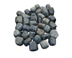 Ensemble de 10 pièces de saphir bleu naturel pierres précieuses brutes en vrac 8-10 MM de qualité saphir brut non traité beau saphir bleu non traité - Product Image 1