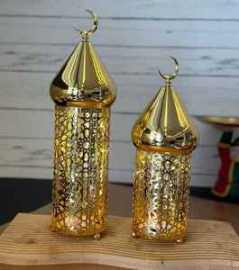 Candelabro Eid candelabro acentos de Ramadán Adornos islámicos Adornos de Ramadán Portavelas decorativo - Product Image 4
