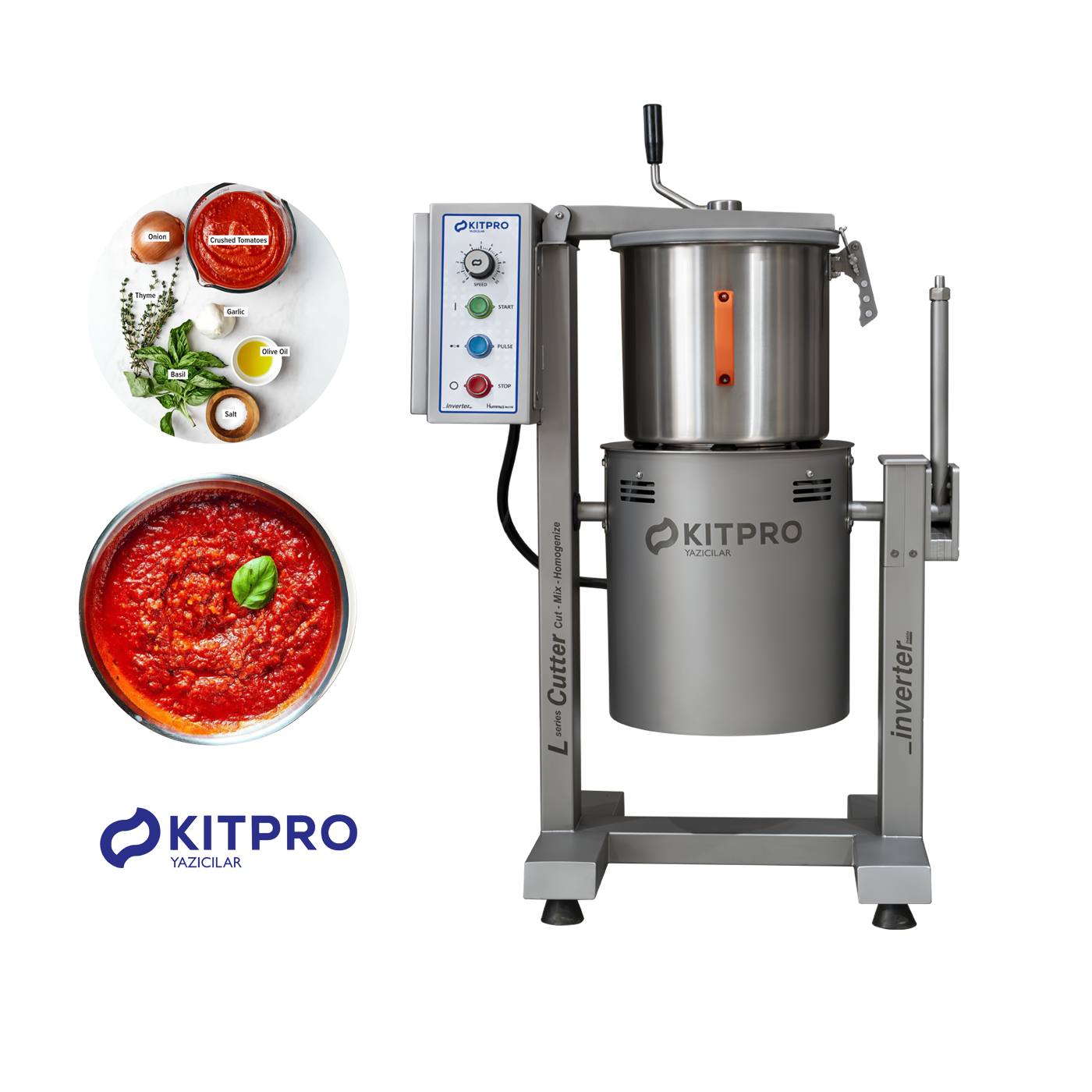 HIGH PERFORMANCE 20 LITER VARIABLE SPEED COMMERCIAL FOOD PROCESSOR
