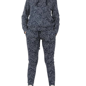 Conjunto Deportivo Estampado para Mujer, Sudadera con Capucha y Pantalones Jogger, Conjunto de Dos Piezas para Descansar, con Logotipo Personalizado - Product Image 5