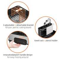 WIREKING Égouttoir à vaisselle extensible en acier inoxydable avec plateau pliable et compartiment pour assiettes et ustensiles pour la cuisine
