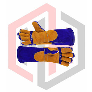 Gants de sécurité en cuir longs pour le soudage, flexibles, respirants, résistants aux déchirures, résistants à l'usure, isolants thermiques, antistatiques, sans silicone - Product Image 6