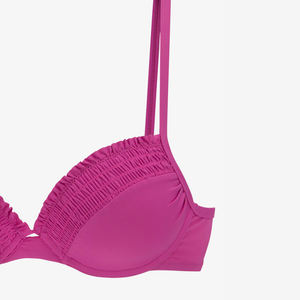 Ensemble de bikini triangle pour femmes, rose uni, vente en gros, bikini push-up sexy personnalisé, bandeau, best-seller, écologique, livraison rapide - Product Image 6