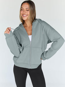 Fashion Slim Fit Jacket <b>Women's</b> <b>Hoodies</b> Cotton made <b>Women's</b> Sweatshirt Breathable <b>Zipper</b> <b>Hoodies</b> <b>Women</b> Full Zip Sweatshirts - Product Image 6