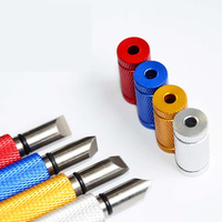 Couteau de nettoyage pour rainures plates de têtes de clubs de golf, outil de rainurage et d'affûtage pour rainures en U, en V et en forme de stylo, pour rainures droites et profondes