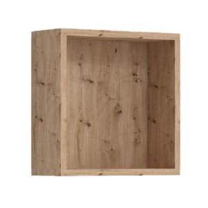 Unità a parete aperta con cassonetti annodati a cubo di quercia per bagno camera da letto di dimensioni 34x34x13 cm confezione da 1 - Product Image 1