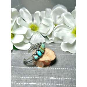 Darrin Livingston Fashion <b>Cuff</b> <b>Bracelet</b> Mixed Turquoise & Sterling <b>Silver</b> - Product Image 2