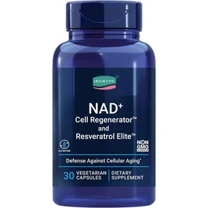 NAD+ Cell Regenerator and Resveratrol Elite NIAGEN nicotinamide NAD Capsules for Longevity Energy 30 Vegetarian Capsule