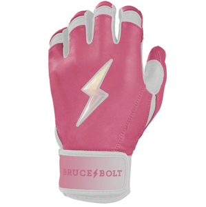 Serie Patriot Guantes de bateo de puño corto Cuero Diseño único Tasa al por mayor Bruce Bolt Guantes de bateo de béisbol - Product Image 5