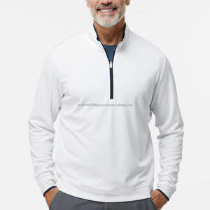 Golf Quarter <b>Zip</b> <b>Hooded</b> Pullover for Men Winter Lightweight Custom Embroidered Fleece Long Sleeve Golf Apparel - Product Image 1