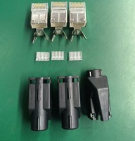 Conectores RJ45 Industriales de Estilo Alemán, Conectores RJ45 Modulares, para Cable de Conexión Gigabit Profinet de Alta Flexibilidad para Servo