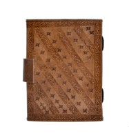 Carnet de notes vierge en cuir fait main, Grimoire des Ombres, Pentagramme Wiccan, Journal de bureau, Cadeau personnalisé pour l'université et la poésie