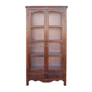 Vitrine en verre en bois massif/armoire en bois - Product Image 4