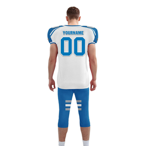 ชุดยูนิฟอร์มอเมริกันฟุตบอลสำหรับผู้ใหญ่ คุณภาพเยี่ยม ชุดฝึกซ้อม พิมพ์ลายแบบซับลิเมชั่นตามสั่ง ผลิตจากโพลีเอสเตอร์ 100% ป้องกันแบคทีเรีย - Product Image 4