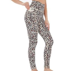 <b>Leopard</b> Design <b>Printing</b> Sublimation Tights Gym Fashionable Fitness Breathable <b>Leggings</b> Ladies All Over Design Girls Biker Leggy - Product Image 1