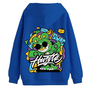 Sudadera con Capucha Extra Grande de Primera Calidad 100% Algodón para Hombre, Impresión de Logotipo Personalizado para Ropa Urbana de Invierno, Opciones OEM/ODM para Pedidos al por Mayor - Product Image 1
