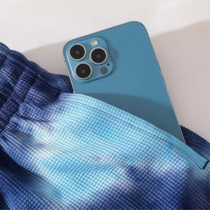 Pantalones cortos de poliéster para hombre, pantalones cortos teñidos con logotipo personalizado, venta al por mayor, pantalones cortos teñidos con bolsillos, alta calidad, OEM, personalizados - Product Image 4