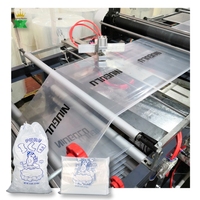 Rouleaux de sachets d'emballage manuels personnalisés avec film PEBD pour thermoscellage et emballage d'eau minérale pure