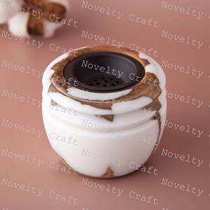 Quemador de incienso de lujo de madera de resina Quemador Bakhoor de resina de madera de diseño de Venta caliente a precio mayorista por novedad artesanal - Product Image 2