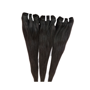 Vente en gros Extensions de cheveux brésiliens Remy de haute qualité Double trame droite cheveux humains matière première réputée - Product Image 1