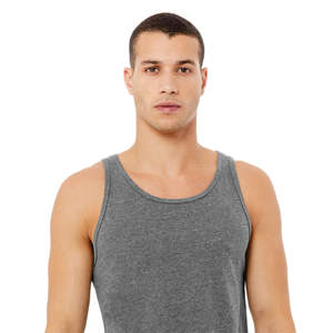 Airlume-Camiseta sin mangas de algodón para hombre y mujer, Camiseta de algodón peinado y anillo de 100% oz, color gris, con costura lateral, 4,2 - Product Image 4