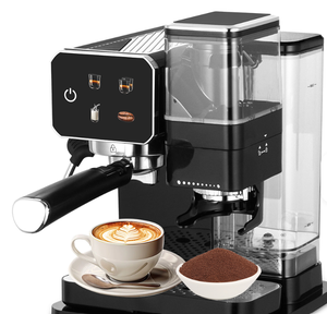 (T&D) Cafetera Italiana ULKA de 20 Bares con Bomba para Espumar Leche y Vaporizar, Portafiltro Inteligente de 51 mm, Cafetera Doméstica - Product Image 3