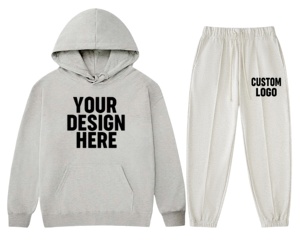 Sudadera con capucha de otoño e invierno para hombre con logotipo personalizado, chándal informal de 2 piezas, ropa deportiva para hombre, ropa de marca para gimnasio, chándal para correr - Product Image 1