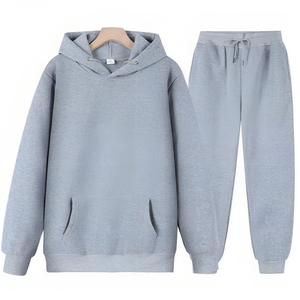 Chándales de gimnasio de algodón 100% de gran tamaño de fábrica de Navidad, forro polar pesado recortado sin cuerdas, logotipo personalizado bordado - Product Image 3