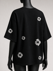 Camiseta Extra Grande con Estampado Floral Minimalista, de Secado Rápido y Transpirable, con Diseño de Logotipo Personalizado, Nueva Camiseta de Mujer de Alta Calidad - Product Image 2