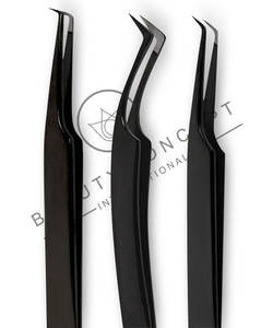 2025 Tasa al por mayor Concepto de belleza Volumen Pinzas para pestañas Acero inoxidable Mega volumen Punta de fibra injertada Pinzas para recoger pestañas - Product Image 5