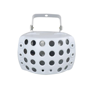 RGB Disco LED 3 en 1 Decoraciones de haz láser Patrón de lluvia doble Luces de escenario con control DMX512 Emisión de aluminio azul y blanco - Product Image 1