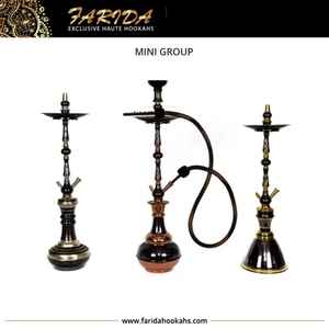 Farida tradicional egipcia Sheesha Hukka nueva llegada 65 cm latón medio Midi Hookah Set Lacquer Technics - Product Image 4