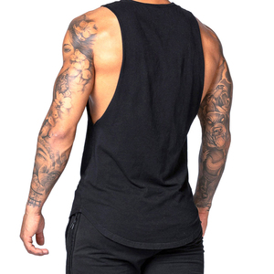 Camisetas sin mangas negras de alta calidad para hombre, ropa de gimnasio de punto transpirable, ajuste holgado para actividades al aire libre, las más demandadas, personalizadas - Product Image 3