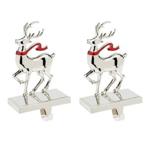 Soporte de calcetín de hierro forjado para decoración navideña de chimenea con diseño rústico Vintage para temas navideños tradicionales - Product Image 4