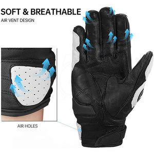 Guantes de cuero de vaca Premium para hombre, nuevos guantes de motocicleta al por mayor con adultos duros, guantes de carreras de Motocross personalizables, guantes de motocicleta - Product Image 4