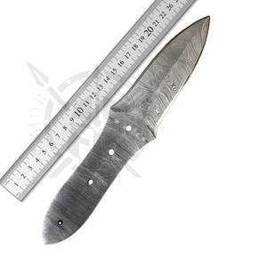 Kit de fabrication de couteaux de camping et de chasse à lame fixe en acier damas, fait à la main, entièrement personnalisé, OEM - Product Image 3