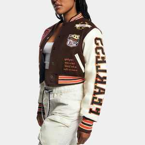 Durable Women Varsity <b>Jacket</b> - Custom Team Logo, Comfortable Fit, and Stylish Design - Product Image 2