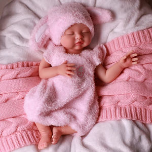 Babeside <span class=keywords><strong>Nancy</strong></span> Muñecas Bebé Reborn de 12 y 16 Pulgadas Completamente de Silicona Suave, Mini Juguete Realista de Bebé Durmiendo - Product Image 3