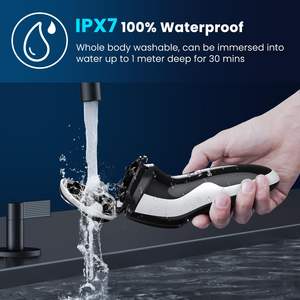 Afeitadora Eléctrica para Hombre con Pantalla LED, Resistente al Agua IPX7, Cuchilla Doble de Precisión para Recortar la Barba, Repuesto para Afeitado Eléctrico Masculino - Product Image 5