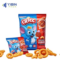 Sachet d'emballage personnalisé imprimé et laminé de qualité alimentaire pour snacks, scellé au dos, en forme de coussin pour chips de pommes de terre