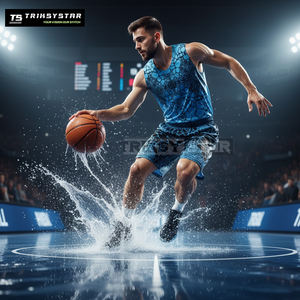 Conjunto de uniforme de baloncesto para hombre, ropa deportiva personalizada por sublimación, Jersey transpirable de secado rápido y pantalones cortos, fabricante - Product Image 5