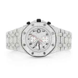 นาฬิกาเพชรดิจิตอลสุดหรูที่มีสายนาฬิกา20มม. สไตล์เรโทรเหมาะกับผู้ชายและผู้หญิงทุกเพศ - Product Image 1