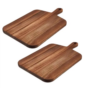 OEM Planche à découper en bois d'acacia Poignée Rectangle Plateau de présentation pour le service d'ustensiles de cuisine en plastique pour le pain Fromage Blocs à découper - Product Image 6