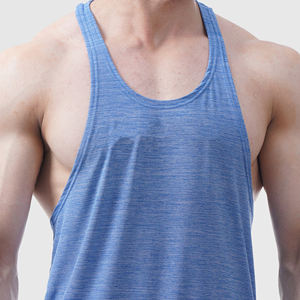 Camiseta sin mangas para hombre hecha a medida al por mayor, Camiseta deportiva de algodón transpirable, Camiseta de punto de estilo informal en colores personalizados - Product Image 6