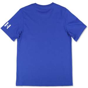 T-shirt graphique PBS-bleu | Chemise Phi Beta Sigma 100% coton avec logo d'équipe imprimé et logo tissé brodé | Vêtements de fraternité - Product Image 2