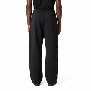 Pantalons de jogging personnalisés 2026, pantalons de survêtement pour hommes, coupe ample, jambe droite, coton, molleton français, pantalon de survêtement ample, jambe large, lavé - Product Image 4