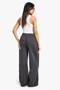 100% coton respirant doux Baggy pantalon large jambe droite pantalons de survêtement Service OEM - Product Image 5